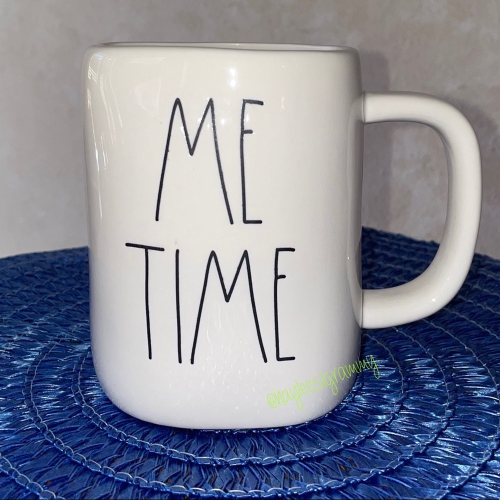 Rae Dunn ME TIME Ceramic Coffee Mug BRAND NEW!!